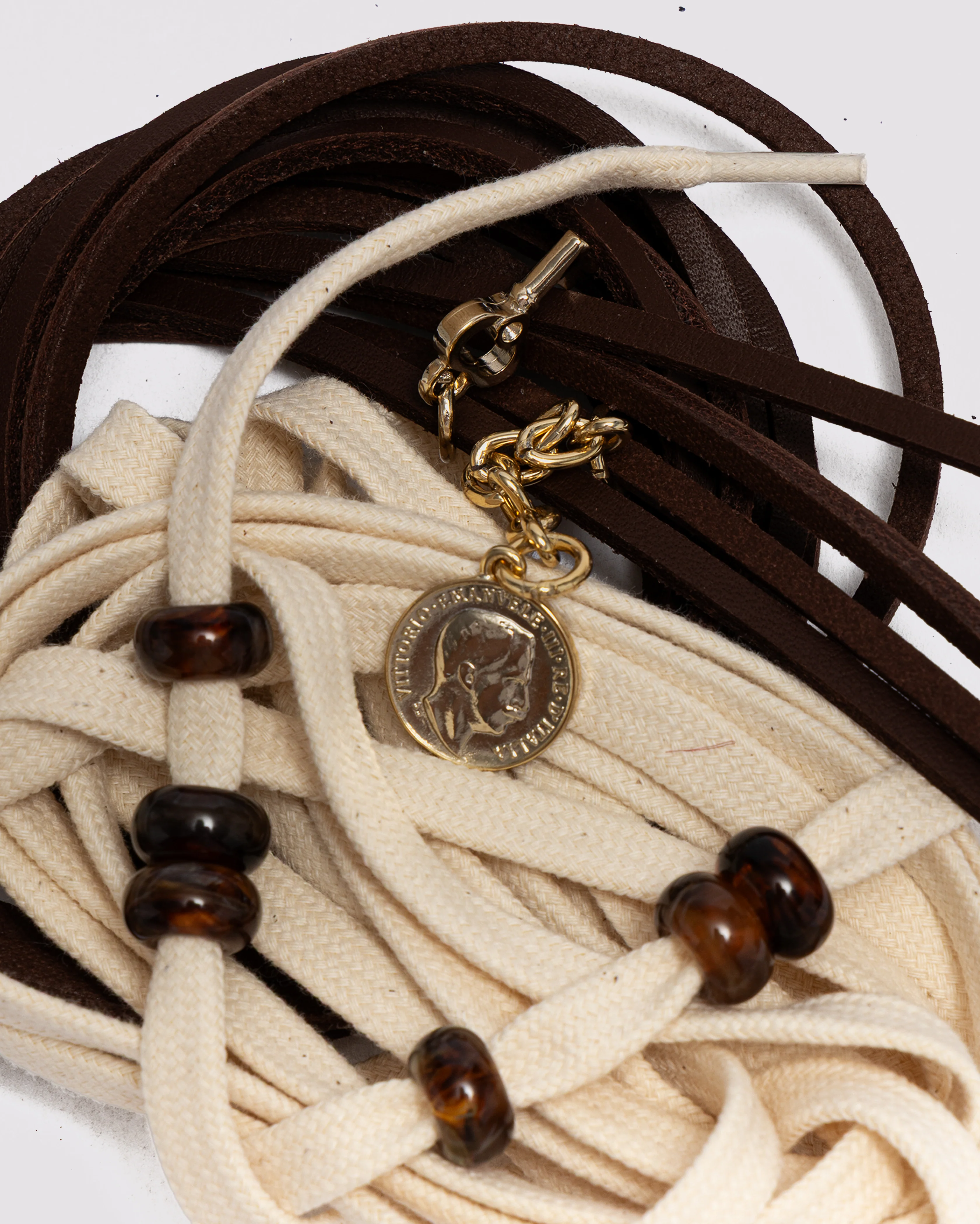 Charm Shoelaces Brown/Neutral - Image 4