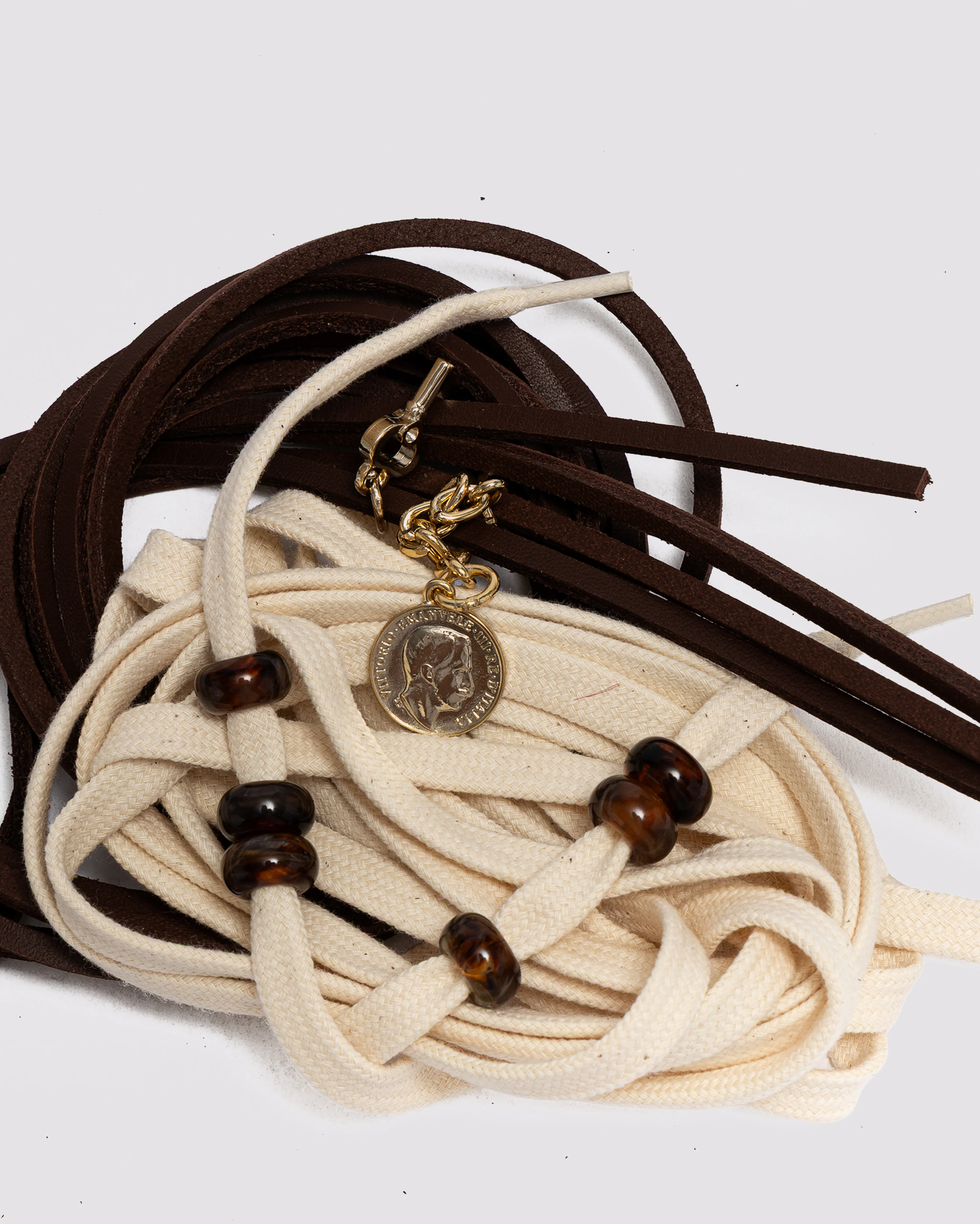 Charm Shoelaces Brown/Neutral - Image 6
