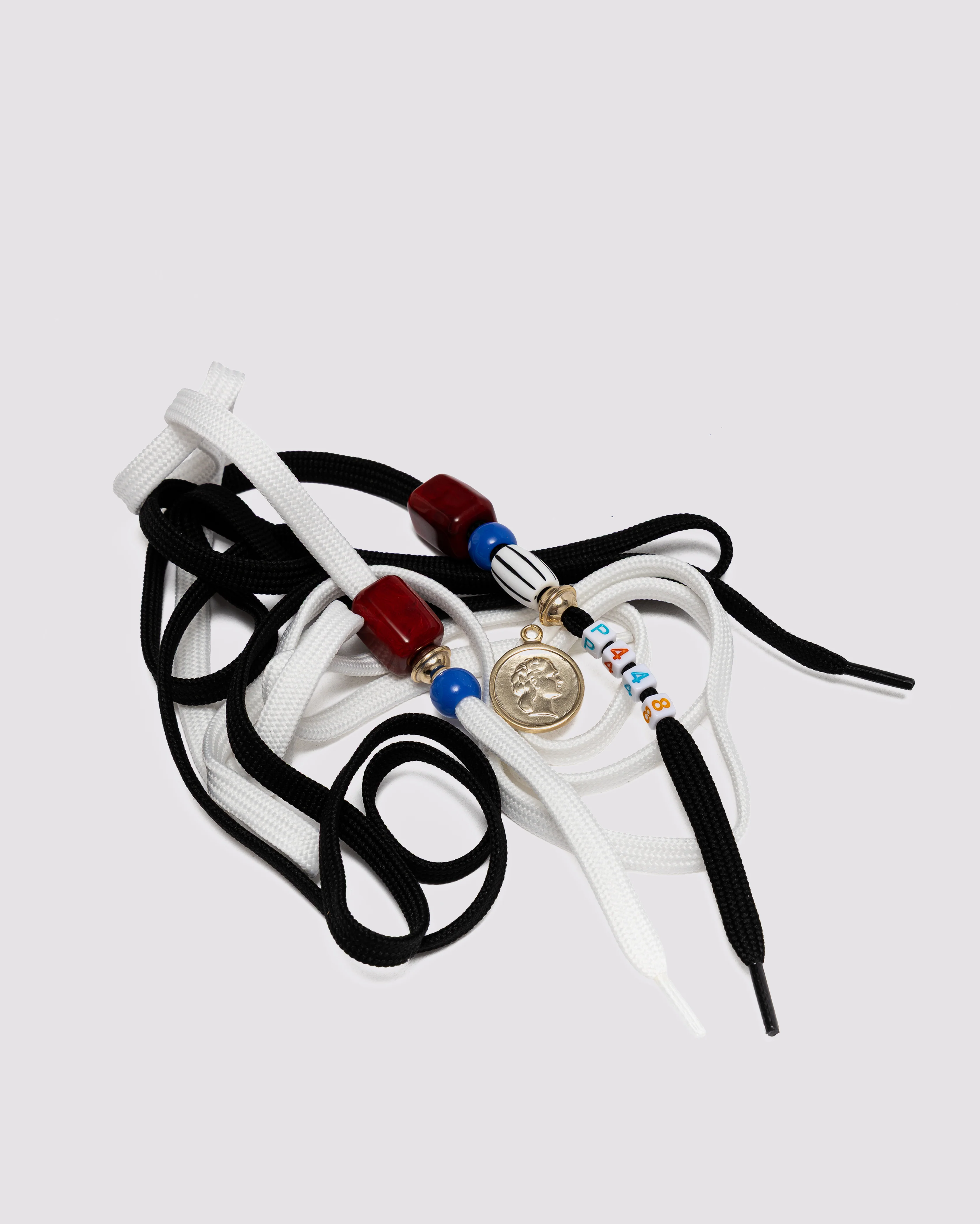 Charm Shoelaces White/Black - Image 6