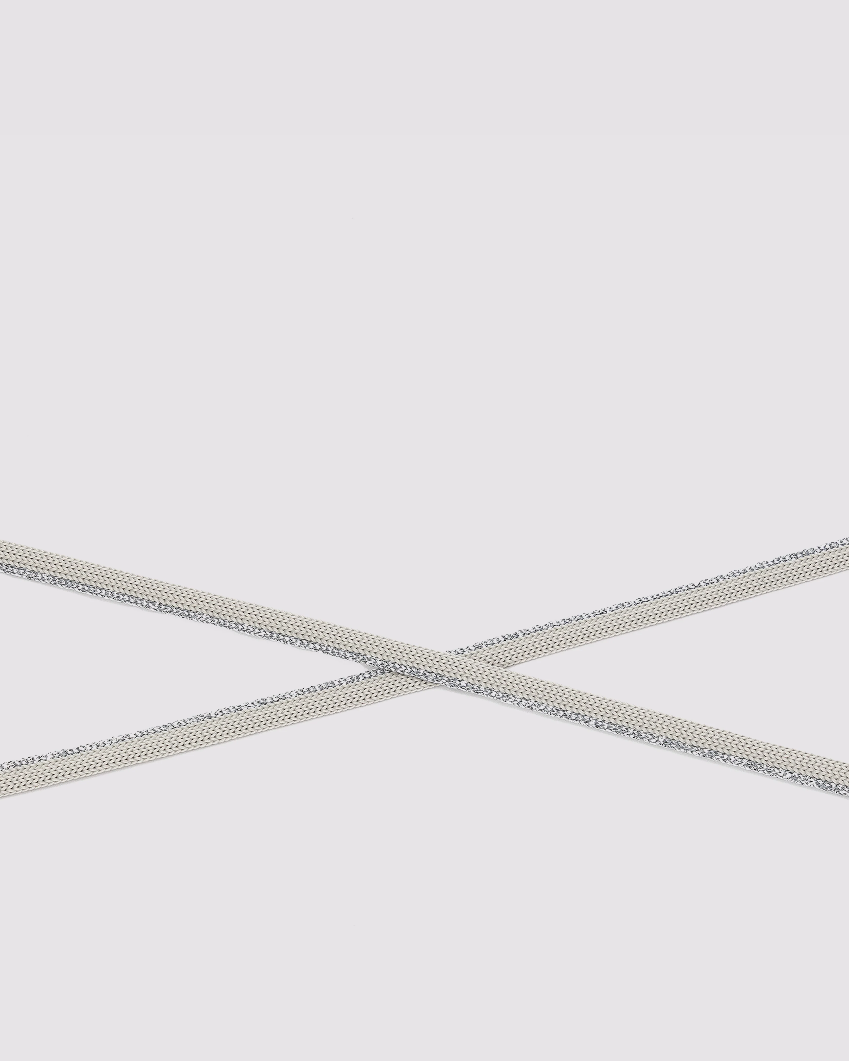 Shoelaces Silver Sparkle