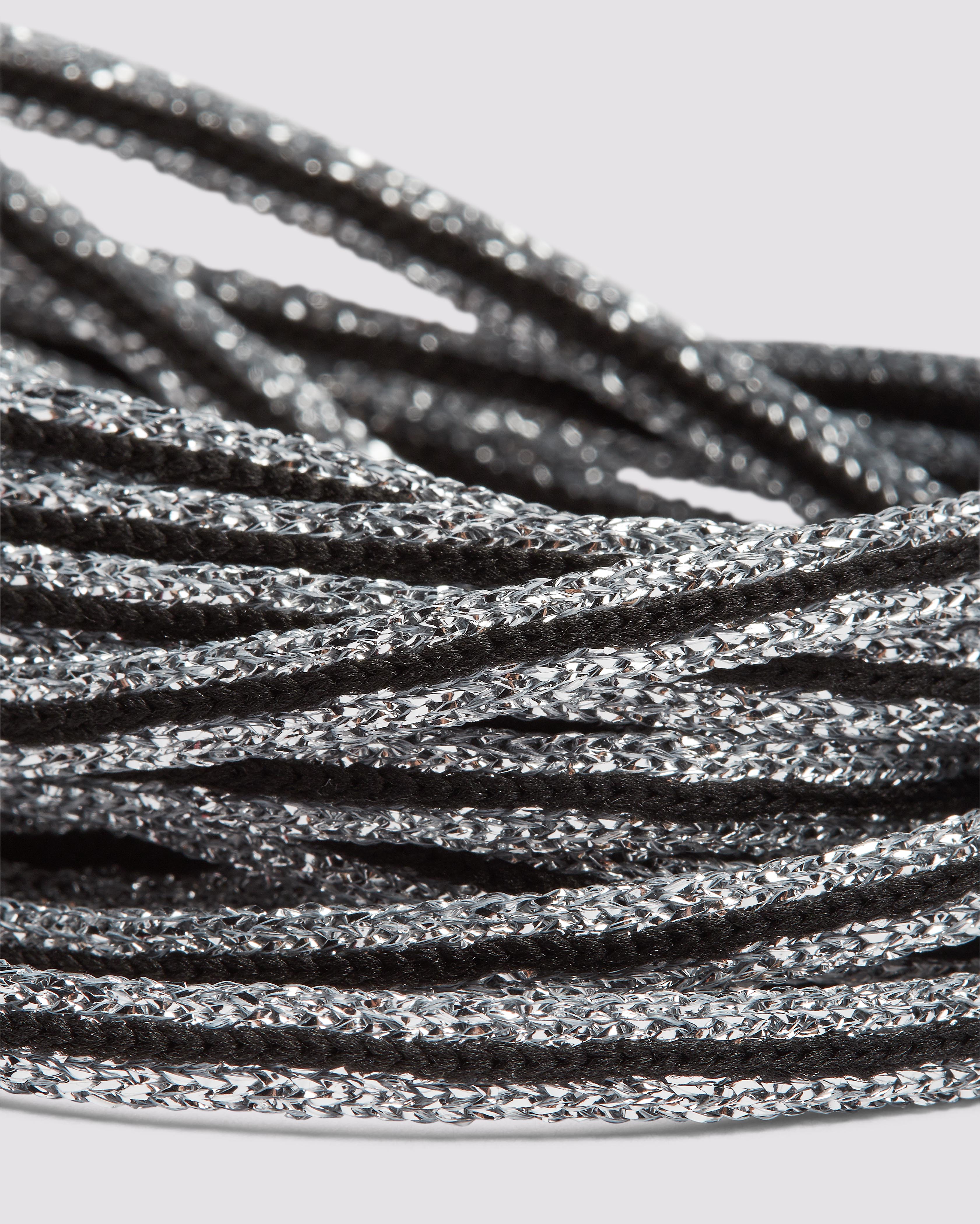 Shoelaces Black Glitter/Silver - Image 3